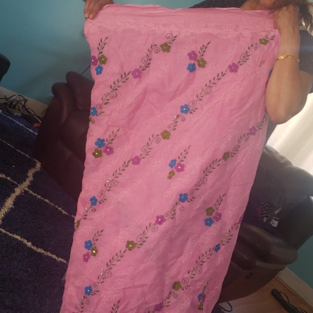 GORGEOUS Light pink floral saree